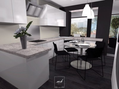 Cuisine contemporaine grise photo page 7 : idéesmaison.com Cuisine contemporaine grise