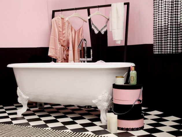 Salle de bain de fille marion alberge : idéesmaison.com Baignoires inspiration Rideau
