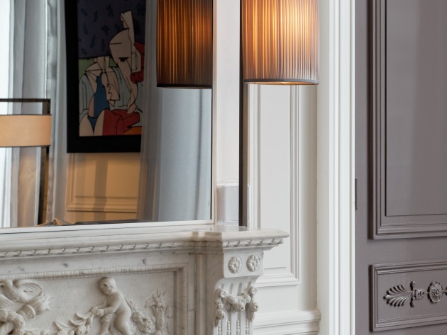 Décoration appartement haussmannien agence olivier berni grand ... Désign cheminée Haussmanien