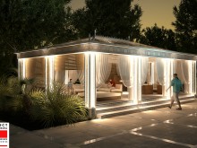 3D Pool House de nuit