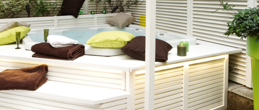 Aménagement d'une terrasse avec un Jacuzzi