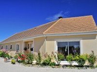 Aménagement jardin d'une maison traditionnelle de plein pied