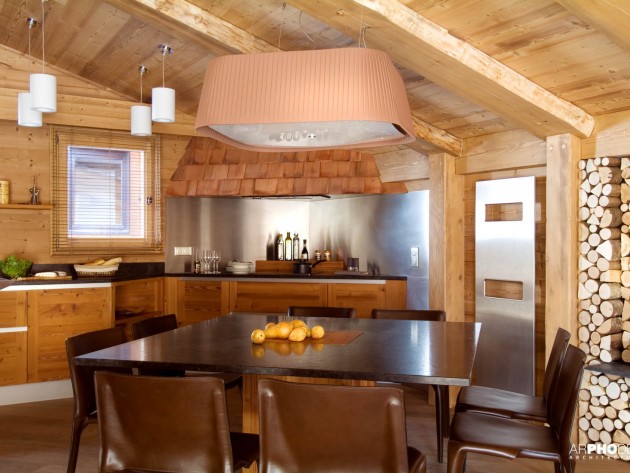 Appartement en bois style chalet de montagne