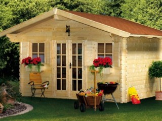 Bureau jardin bois