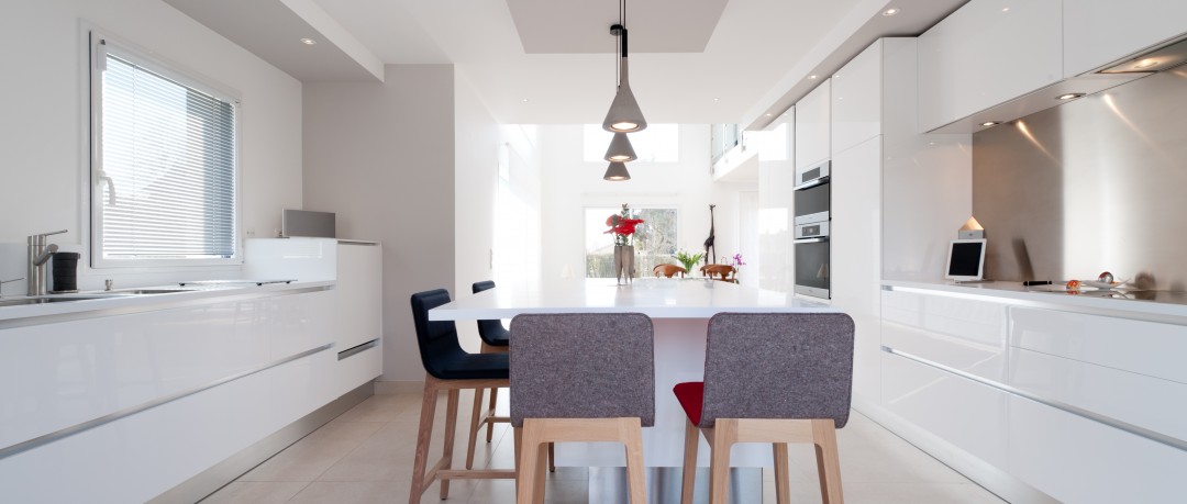 CUISINE MODÈLE OMICRON LAQUÉE BLANC 