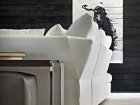Canapé d'angle blanc et design