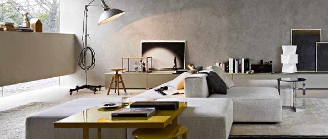 Canapé modulable gris clair