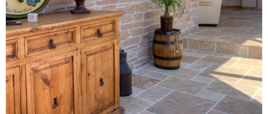 Carrelage travertin