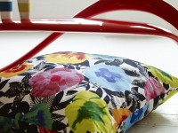 Coussins décoratifs au tissu imprimé floral