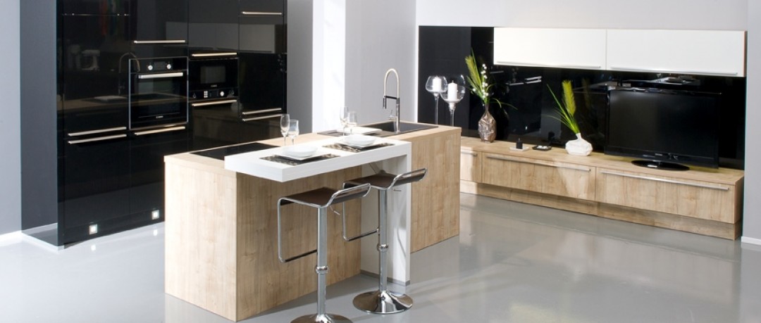 Cuisine design avec ilot central