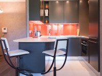 Cuisine ouverte avec coins repas mobilier Armony cucine 