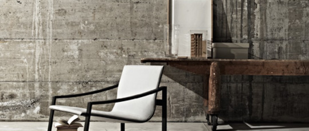 Décor industriel avec fauteuil simple