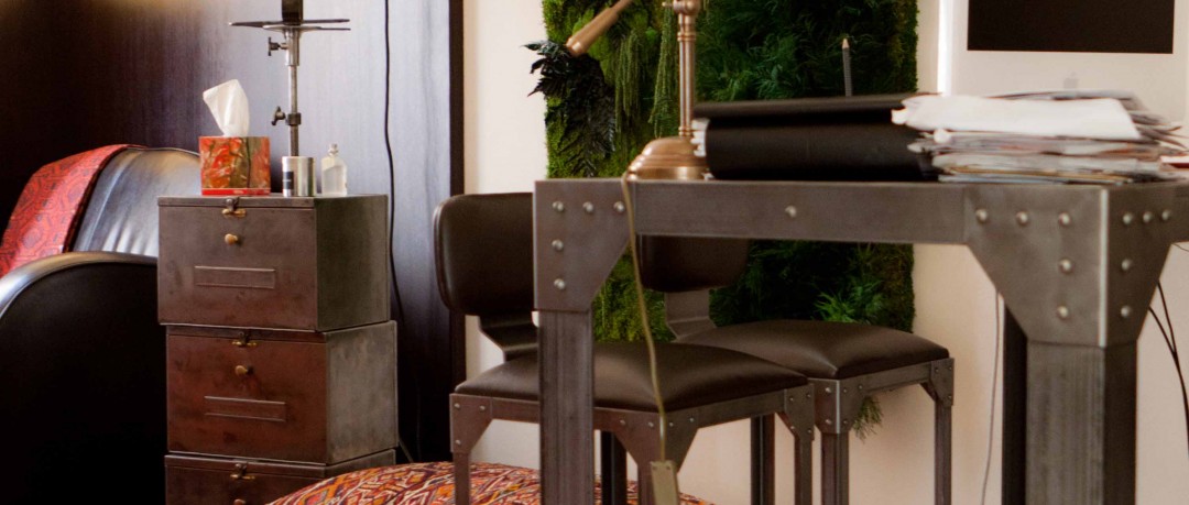 Décoration industrielle pour ce cabinet médical - Psychologue