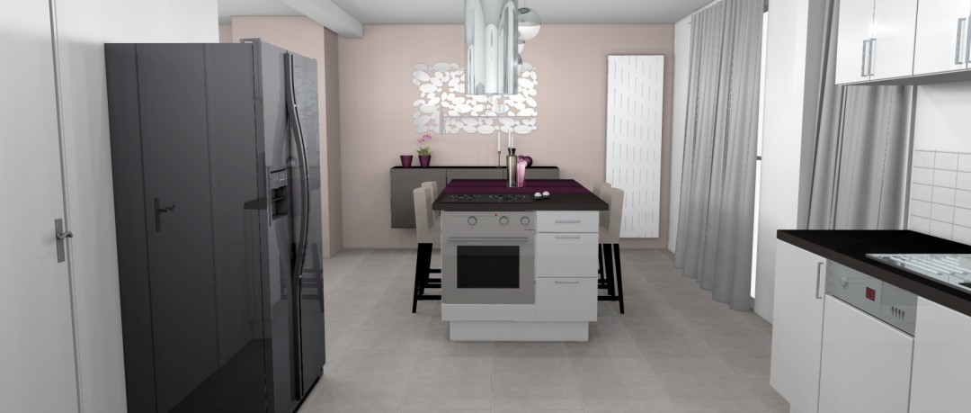 Élément de cuisine moderne