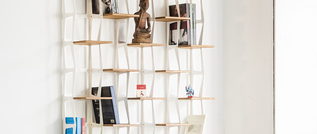 Etagère murale blanche