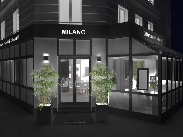 Façade du restaurant Milano