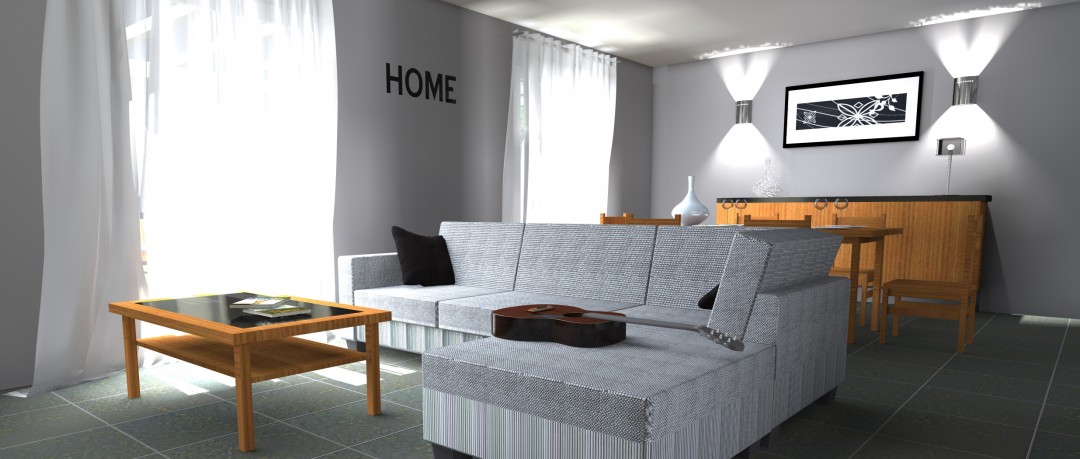 Interieur d'un projet de construction