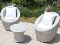 Mobilier de jardin en résine tressée