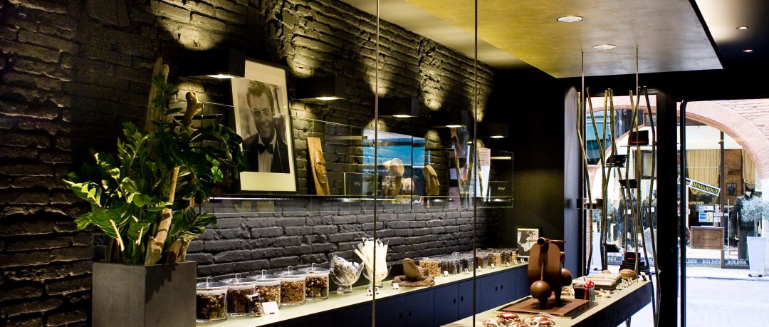 Pièce d'accueil de la chocolaterie