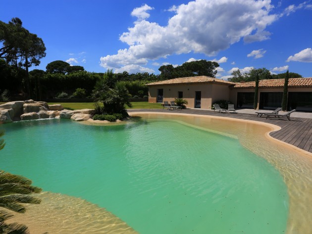 Piscine liner vert