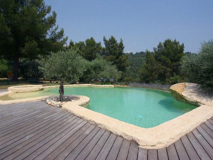 Piscine plage immergée