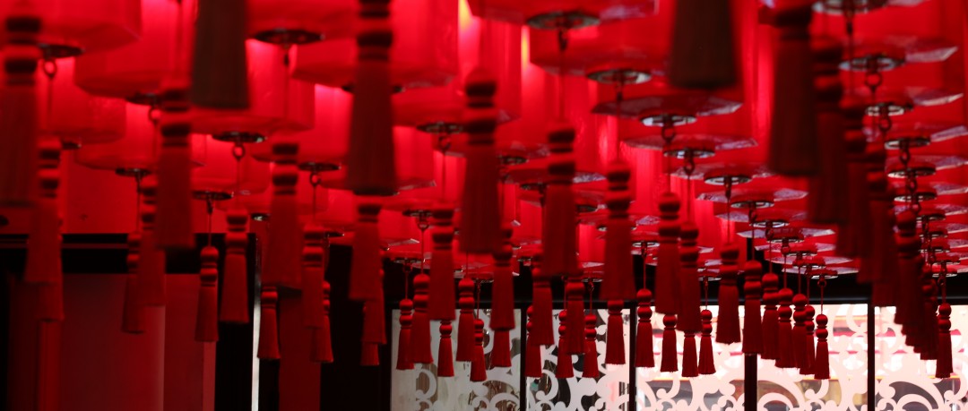 Rangées de lampion chinois