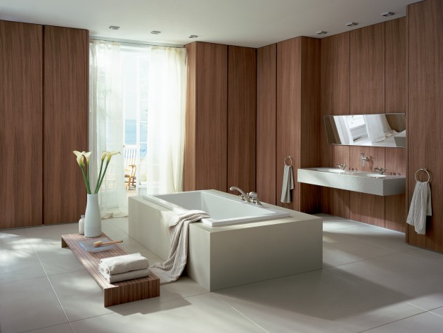 Salle de bain en marbre Carlton - Hansgrohe et Axor