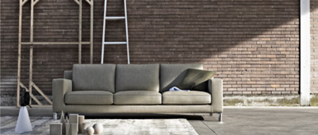 Sofa et coussin en tissu