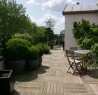 Terrasse en caillebotis