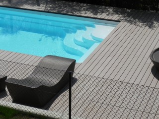 Terrasse piscine bois