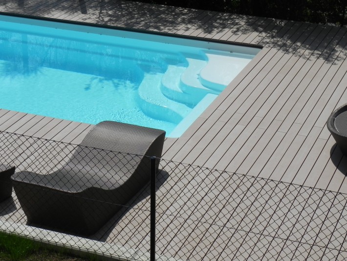Terrasse piscine bois