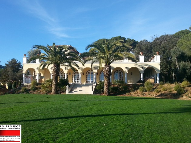 Villa Cap d'Antibes - Réalisation