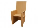 Fauteuil en carton design et écologique