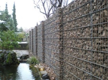 Mur en gabion